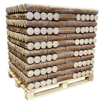 Bûches compressées jour & nuit — palette 960 kg